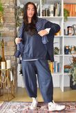 Lagen Shelby Barrel Pant Navy 